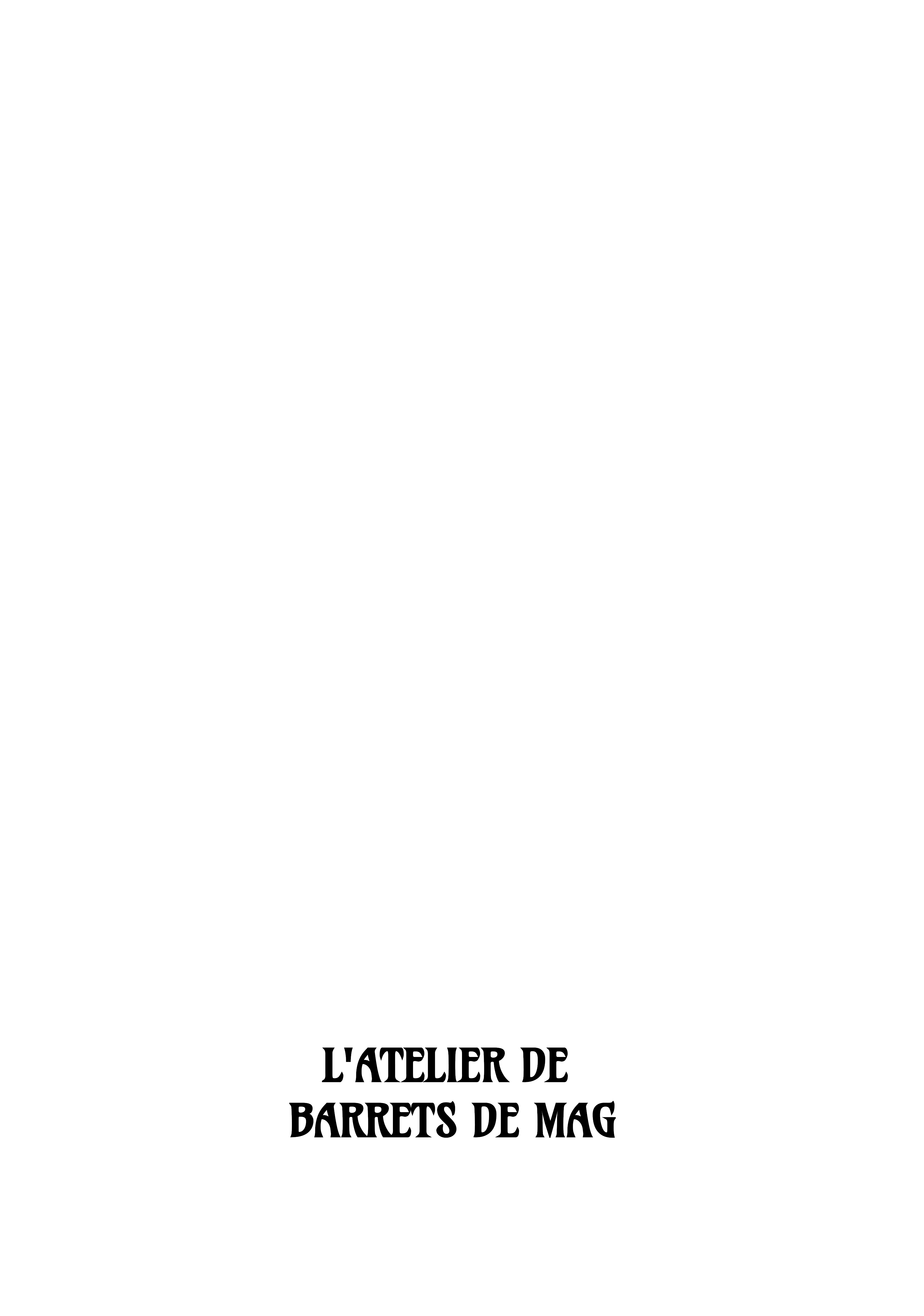 Read L'Atelier de Barrets de Mag CAT Manga Online