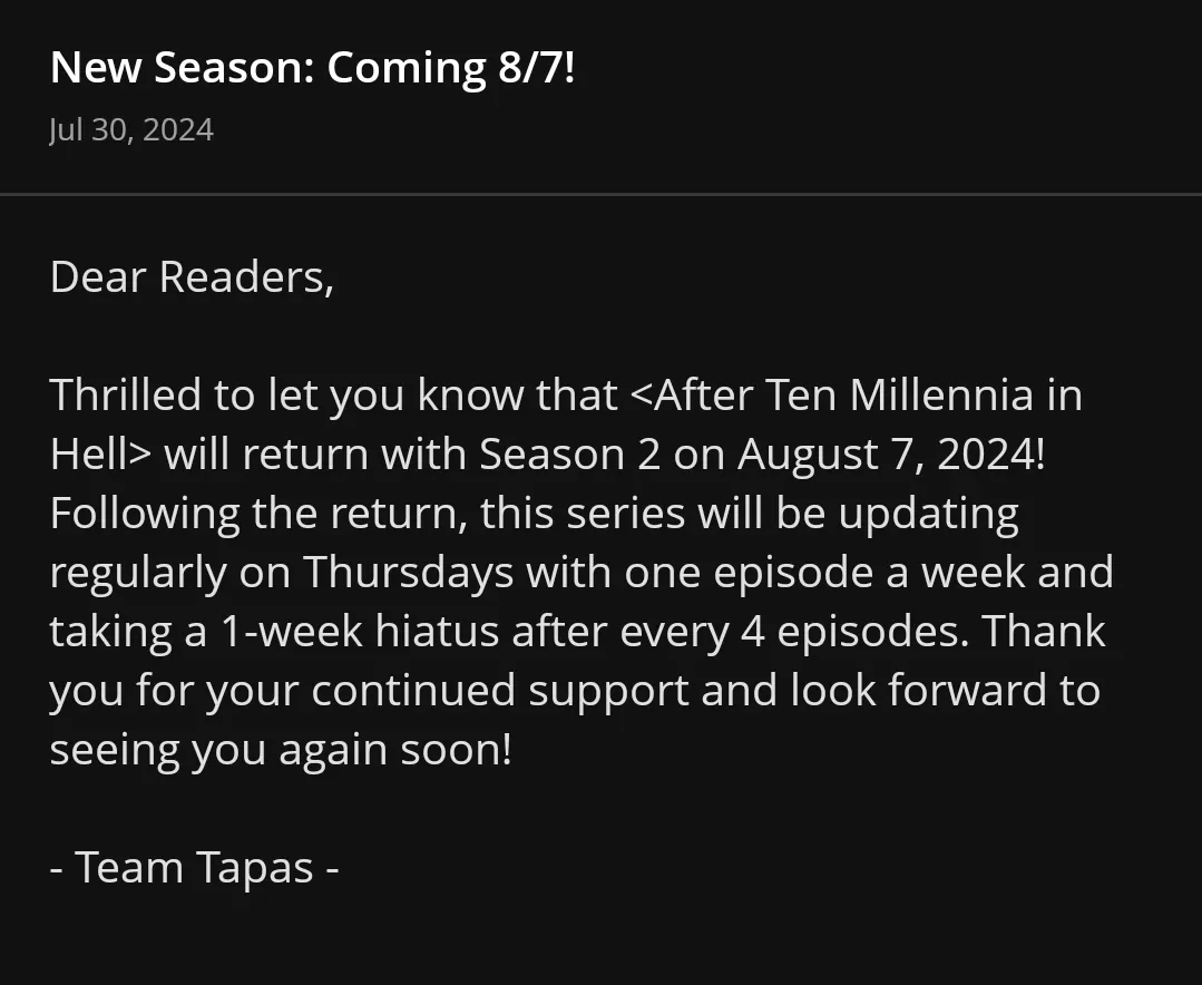 Read After Ten Millennia in Hell Manga Online