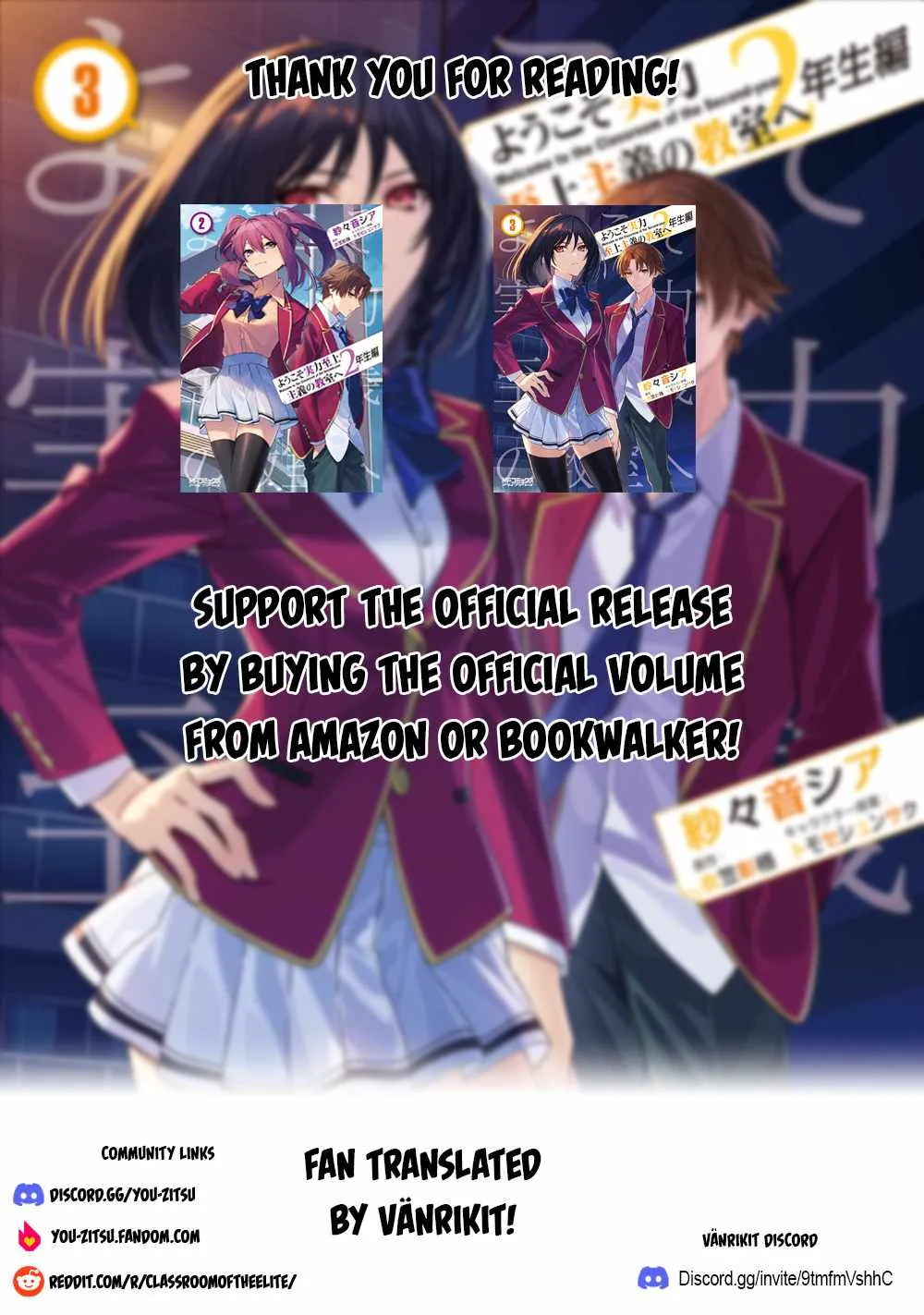 Read Classroom of the Elite 2nd Year Manga Online