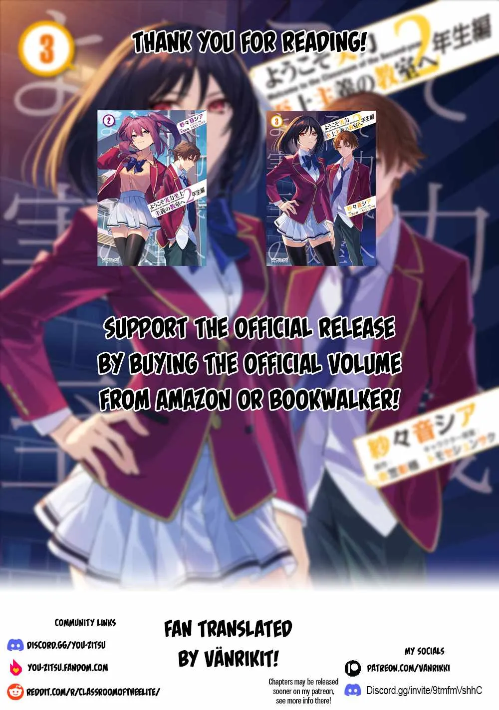 Read Classroom of the Elite 2nd Year Manga Online