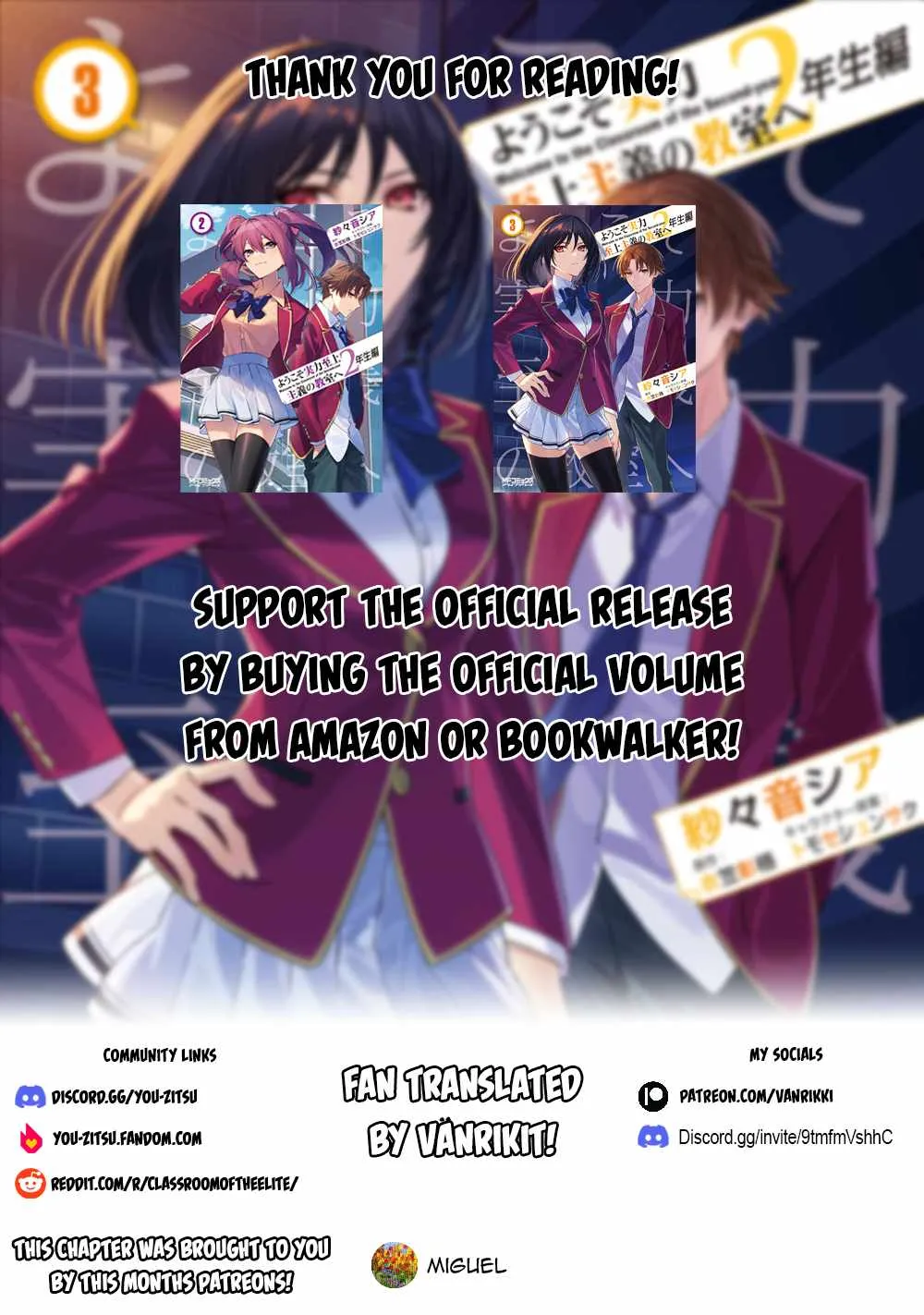 Read Classroom of the Elite 2nd Year Manga Online