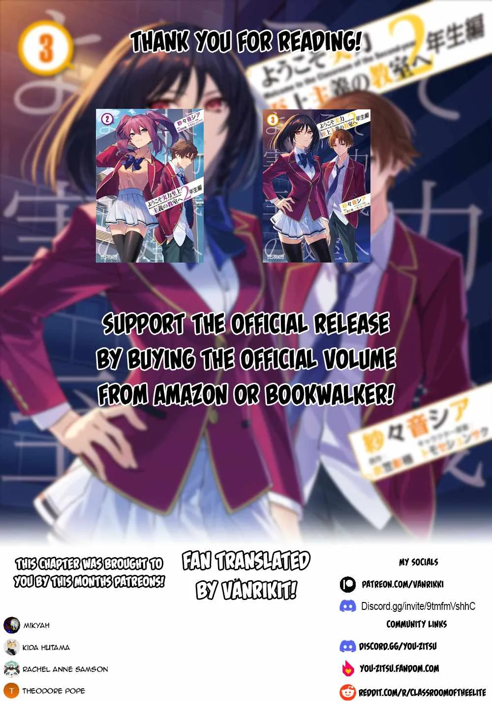 Read Classroom of the Elite 2nd Year Manga Online