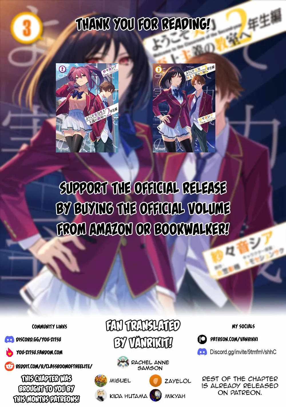Read Classroom of the Elite 2nd Year Manga Online