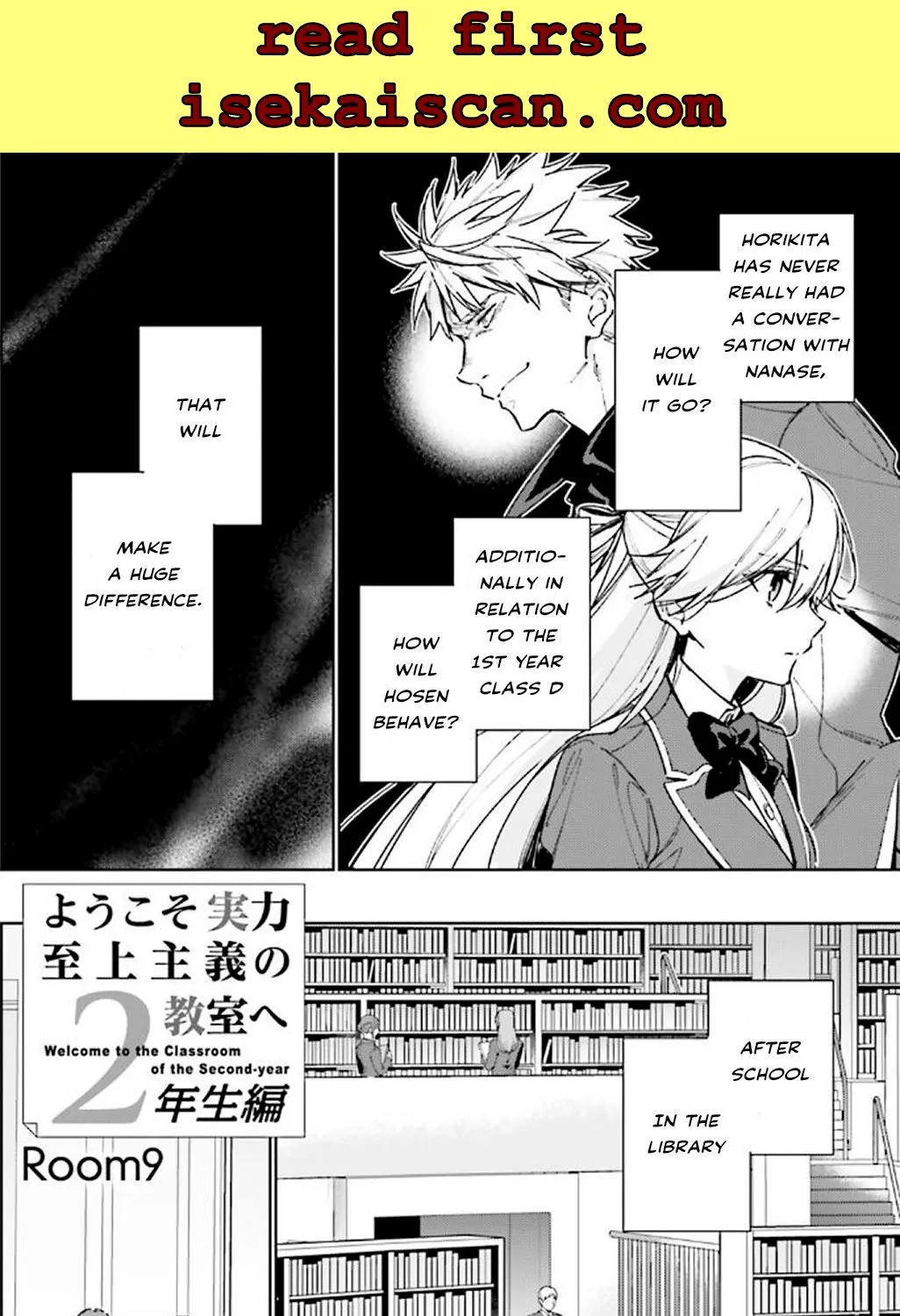 Read Classroom of the Elite 2nd Year Manga Online