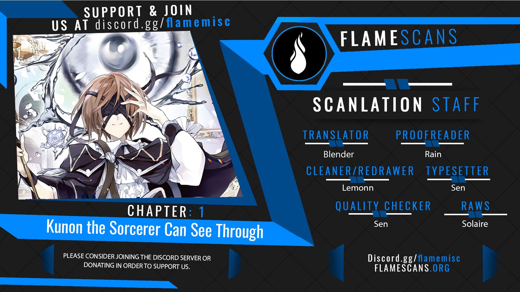 Read Kunon the Sorcerer Can See Manga Online