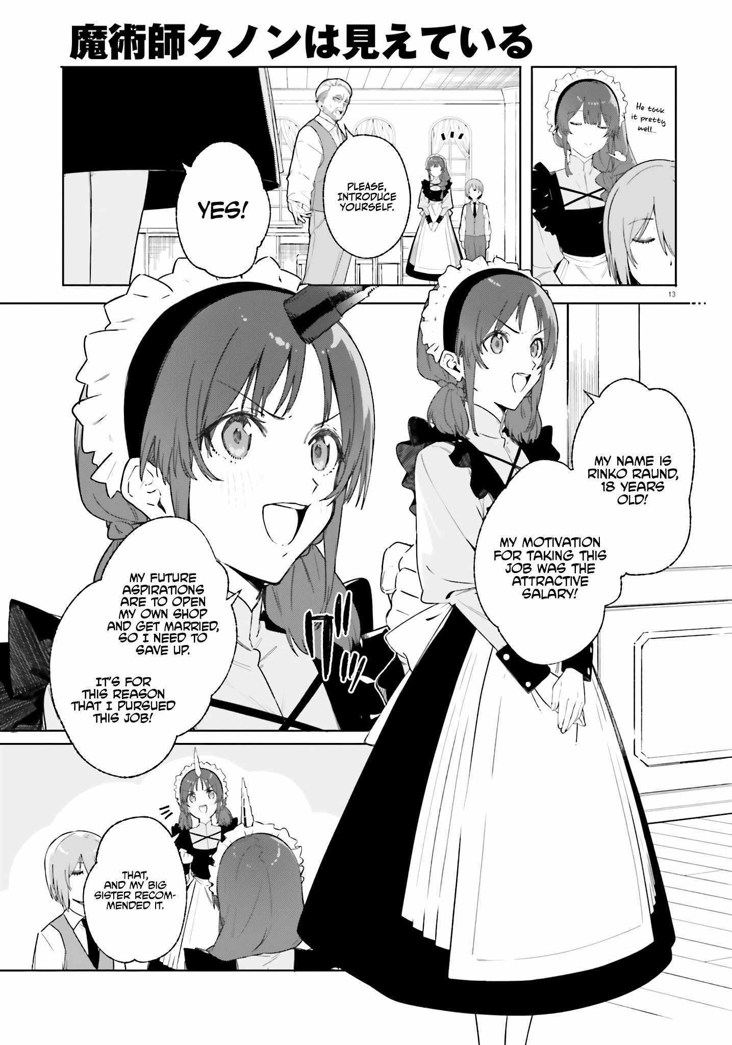 Read Kunon the Sorcerer Can See Manga Online