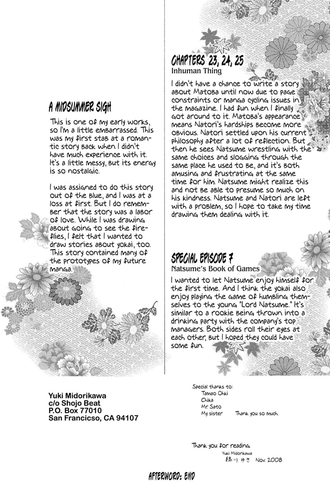 Read Natsume's Book of Friends Manga Online