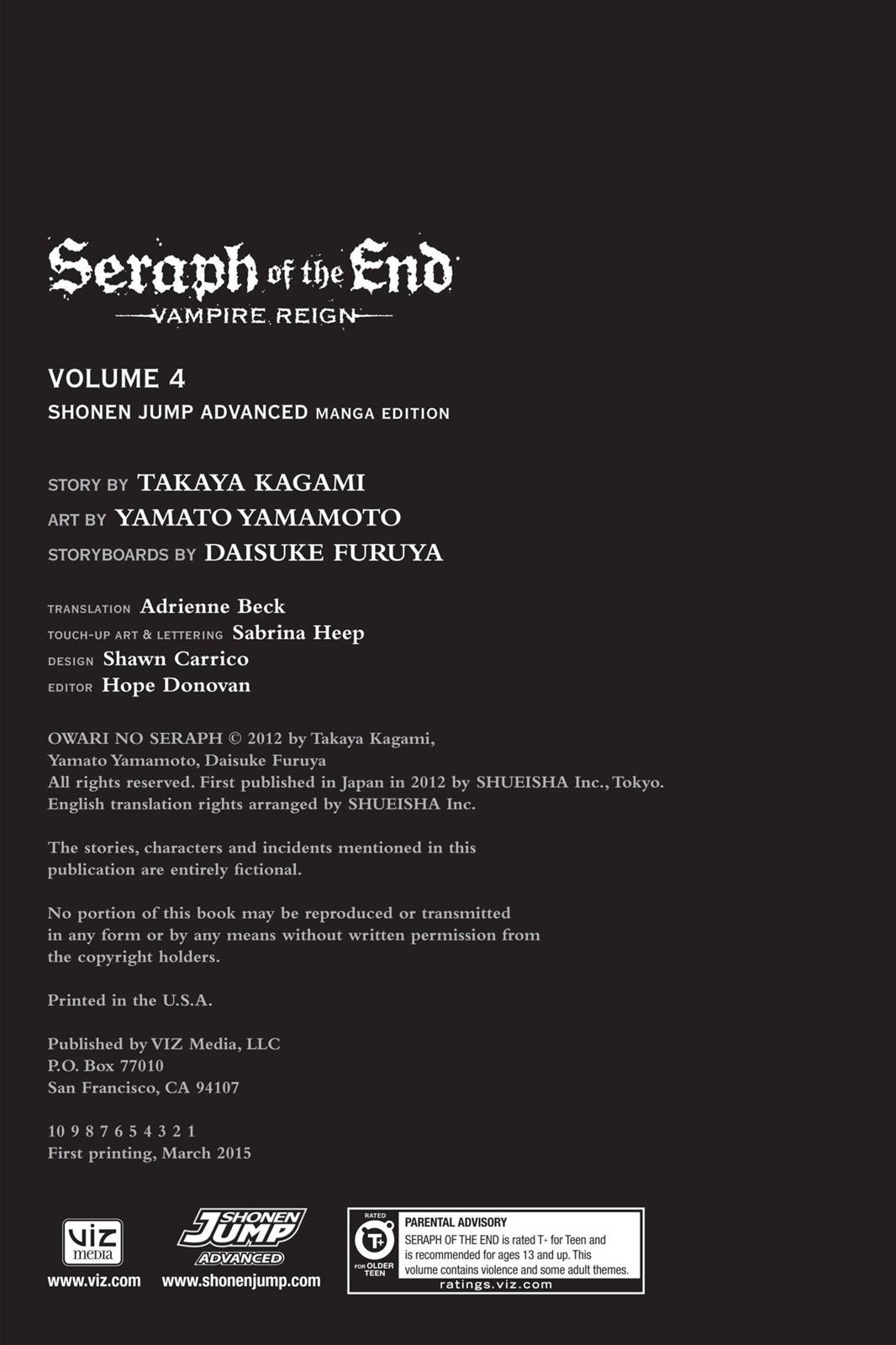 Read Seraph of the End Vampire Reign Manga Online