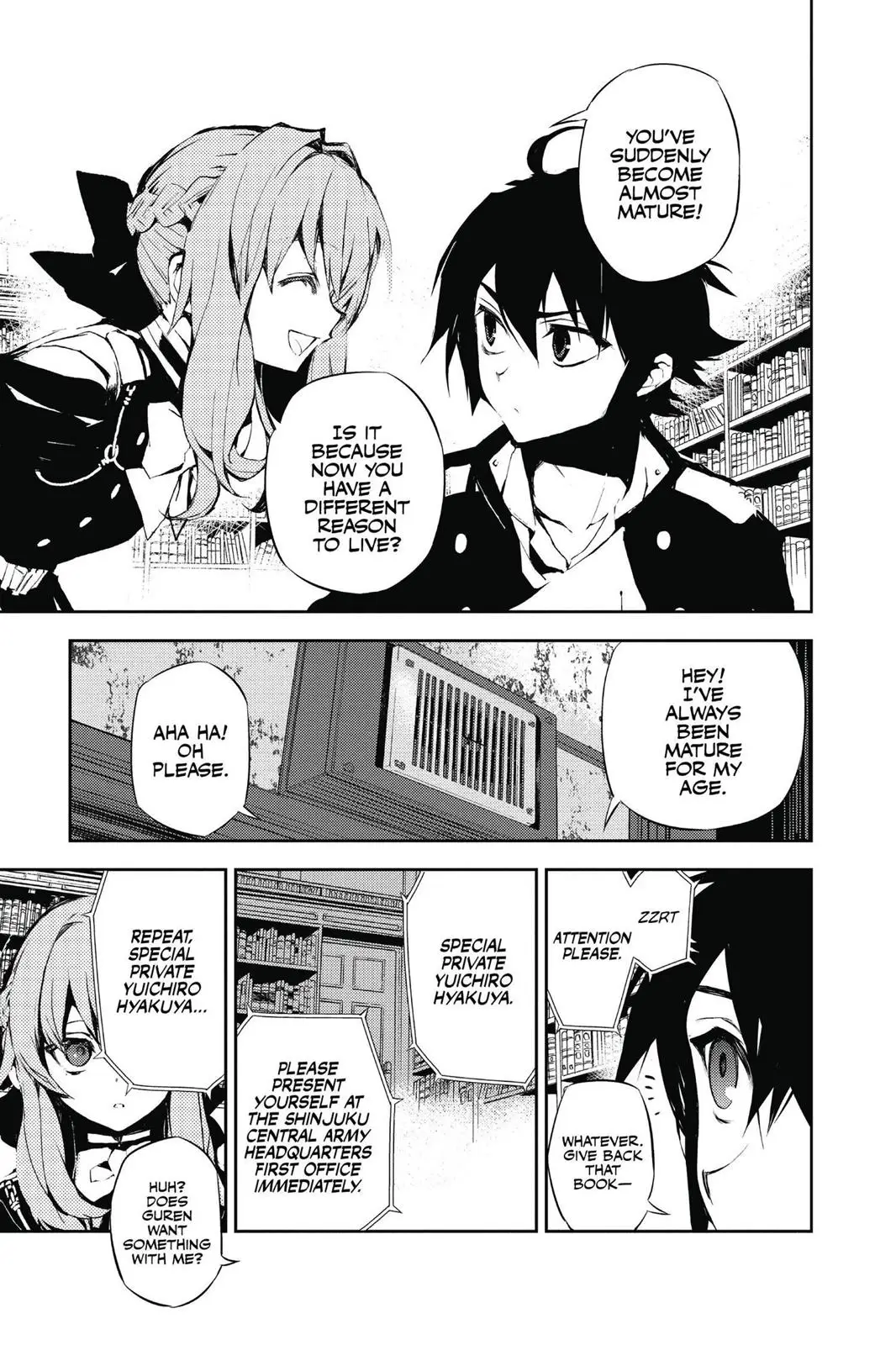 Read Seraph of the End Vampire Reign Manga Online