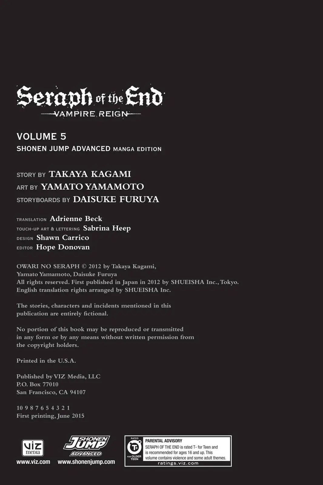 Read Seraph of the End Vampire Reign Manga Online