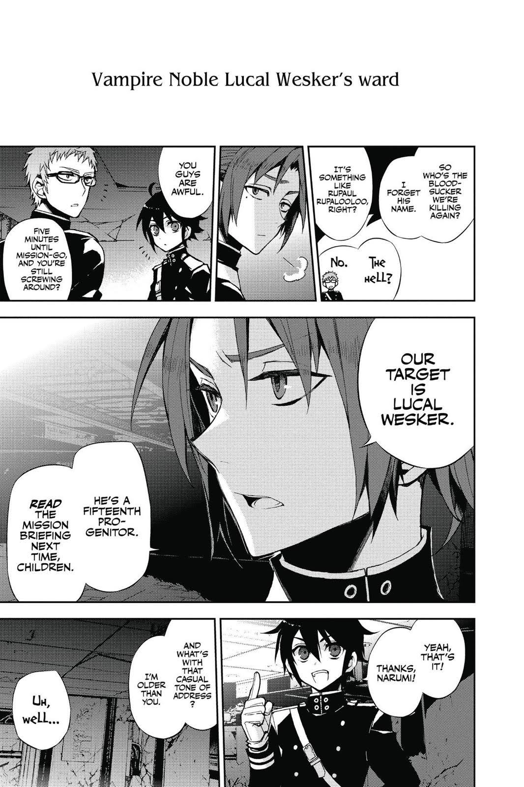 Read Seraph of the End Vampire Reign Manga Online