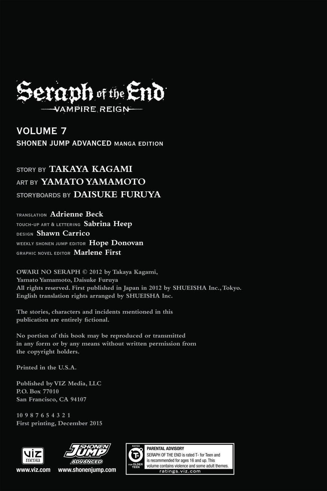 Read Seraph of the End Vampire Reign Manga Online