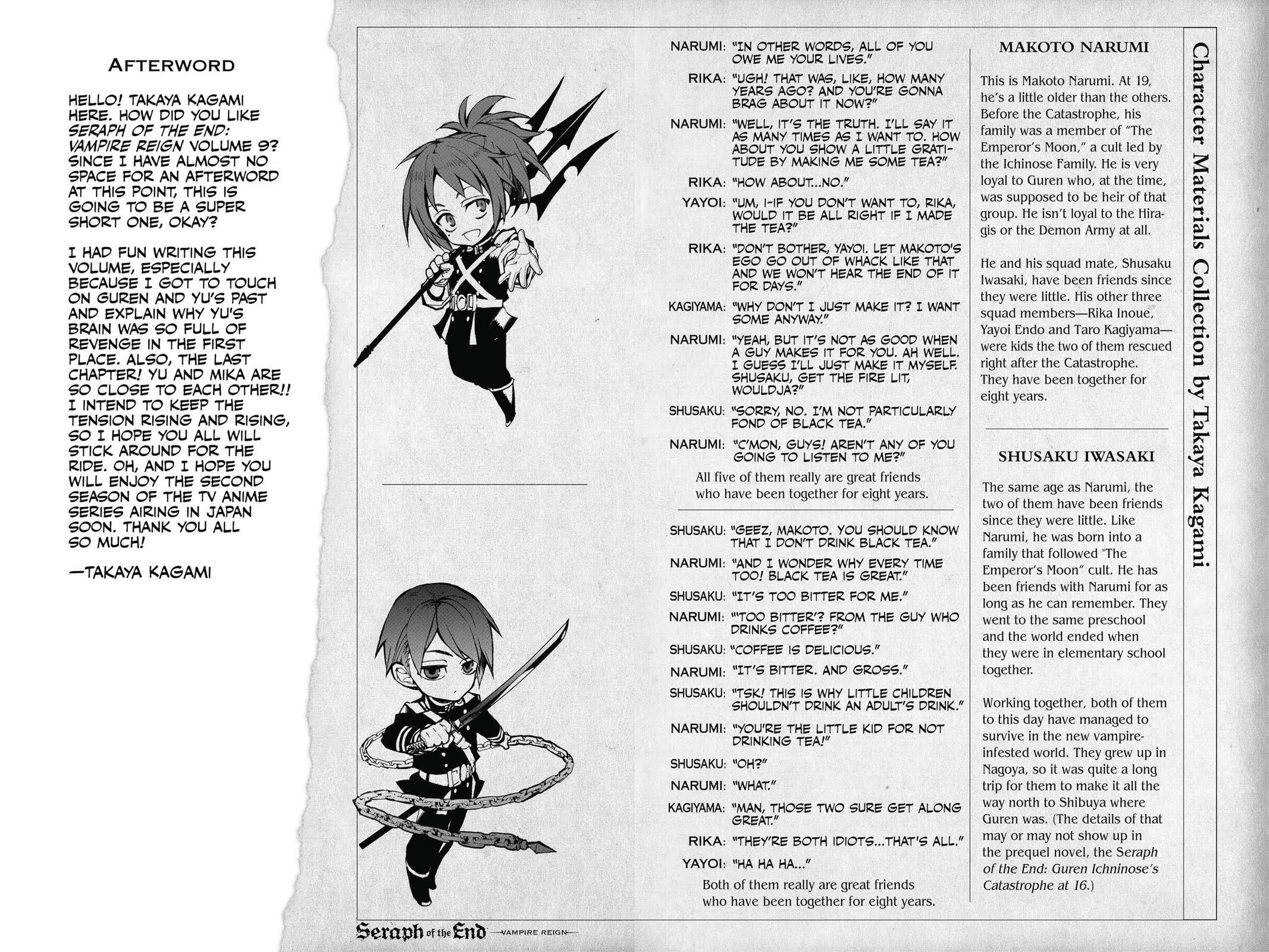 Read Seraph of the End Vampire Reign Manga Online