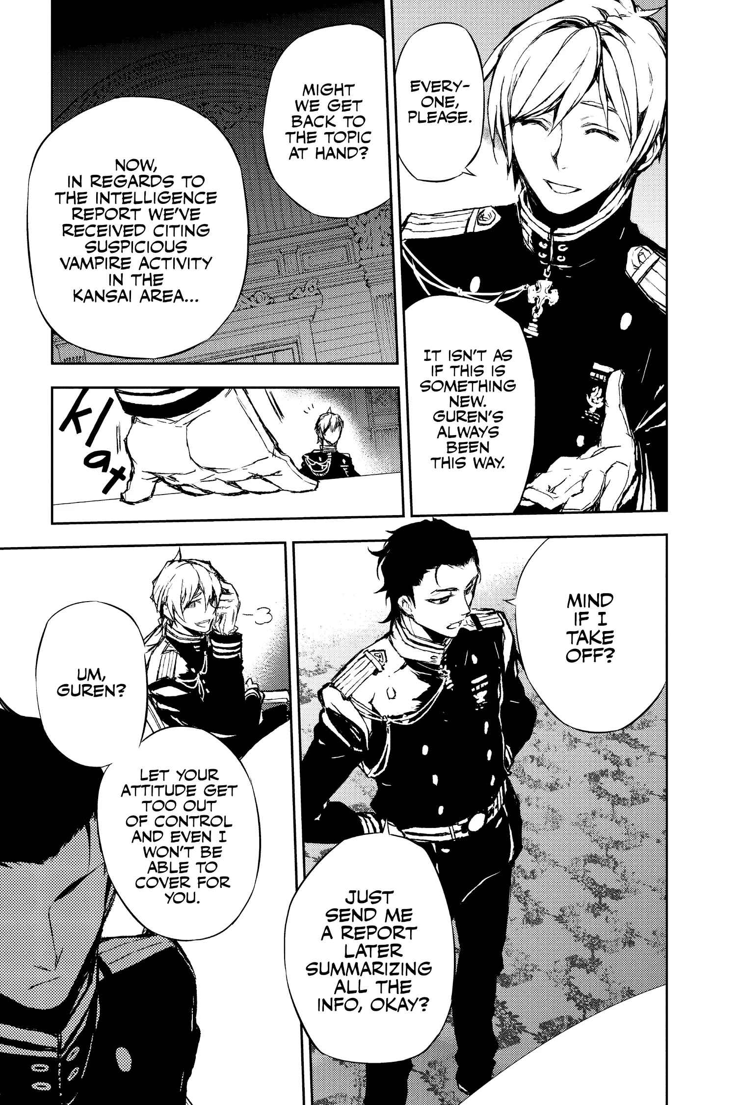 Read Seraph of the End Vampire Reign Manga Online