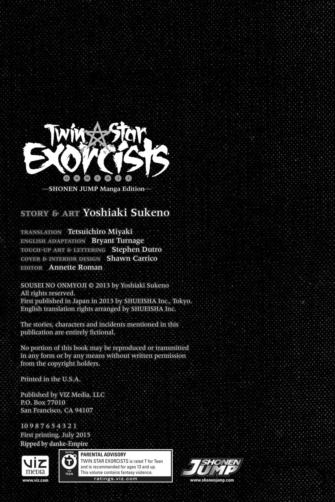Read Twin Star Exorcists Manga Online