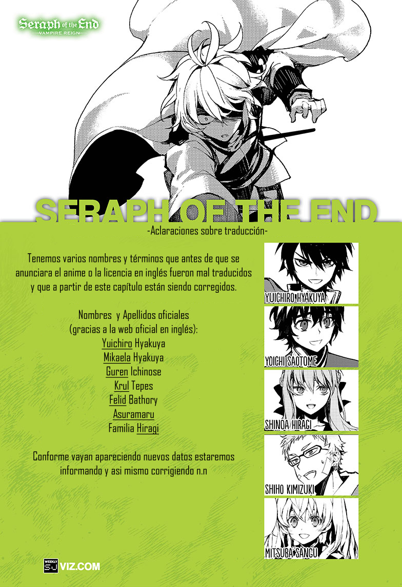 Read Owari no Seraph ES Manga Online