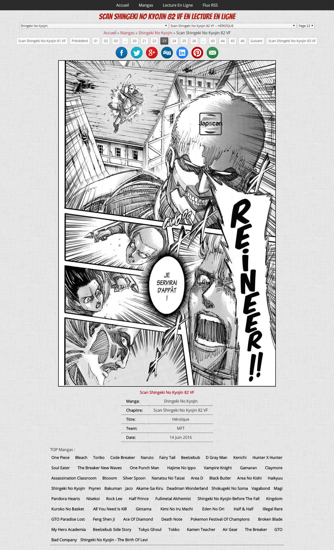 Read Attaque des titans FR Manga Online